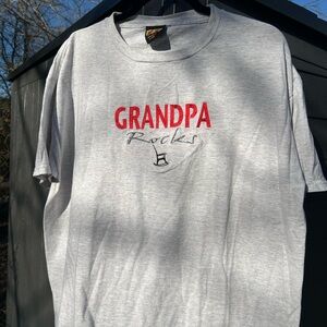Gray Grandpa Rocks T-Shirt